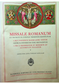 Missale Romanum Około 1925 r.