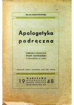 Apologetyka podręczna 1948 r.