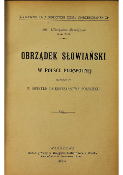 Obrządek słowiański 1904r