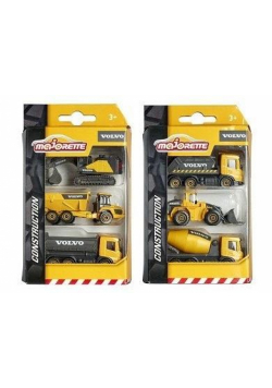 Majorette Pojazdy Volvo 3 szt mix