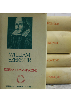 William Szekspir Dzieła dramatyczne tom 5 tomów