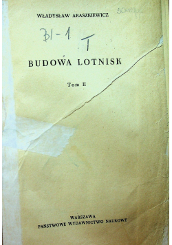 Budowa lotnisk Tom II