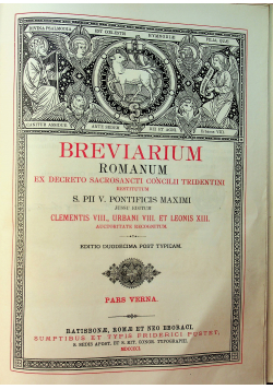 Breviarium Romanum 1901 r