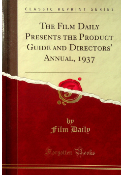 The film daily presents the product guide and directors annual reprint z 1937 r