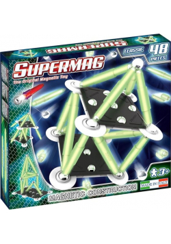 Klocki magnetyczne. Supermag Classic Glow 48