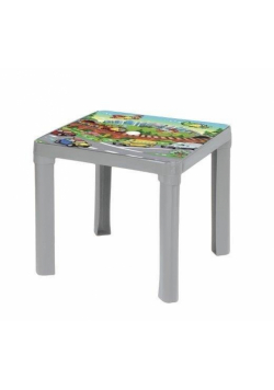 Stolik plastikowy pastel szary