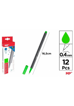 Cienkopis 0.4mm zielone jabłuszko (12szt)