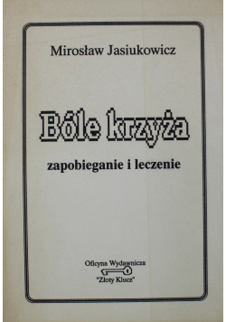 Bóle krzyża zapobieganie i leczenie