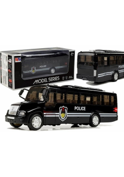 Bus policyjny świecący czarny