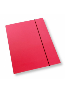 Teczka A4 z gumką lakier różowa 350gsm (10szt)