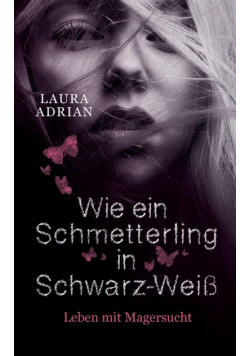 Wie ein Schmetterling in Schwarz-Weiß