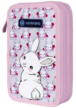 Piórnik podwójny bez wyp. AC2 Sweet Bunny ASTRA