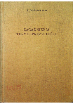 Zagadnienia termosprężystości