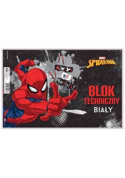 Blok techniczny biały A4/10K Spider Man