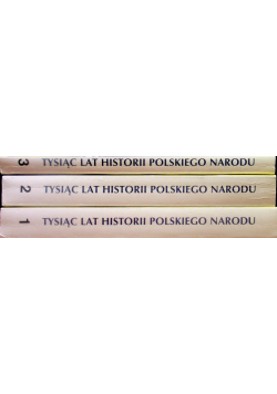 Tysiąc lat historii polskiego narodu Tom1  do 3