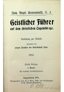 Geistlicher Fuhrer auf dem christlichen Tugendwege 1911 r.