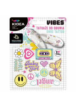 Tatuaże do obuwia świecące w ciemności good vibes Kidea
