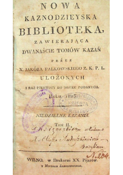 Nowa kaznodzieyska biblioteka 1823 r.