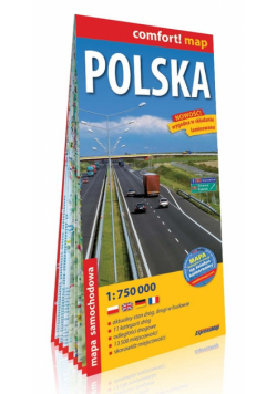 Polska 1:750 000 mapa samochodowa