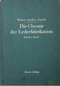 Die chemie der Lederfabrikation 1931 r