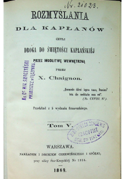 Rozmyślania dla kałanów 1869r