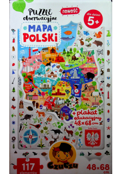 Puzzle obserwacyjne Mapa Polski