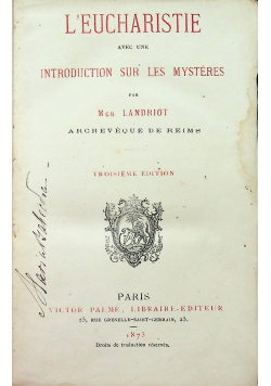 L Eucharistie 1873 r