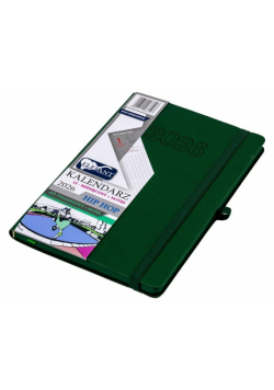 Kalendarz 2026 A5 12M + notes Hip hop zielony