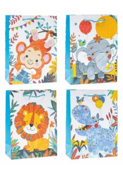 Torebka ozdobna pop-up 26x32x10cm mix ROZETTE