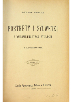 Portrety i sylwetki z dziewiętnastego stulecia 1905 r