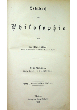Lehrbuch der Philoophie 1887r