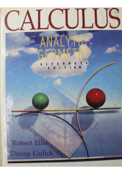 Calculus with analytic geometry