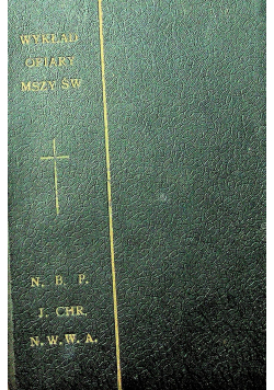 Wykład Ofiary Mszy Świętej 1933 r.