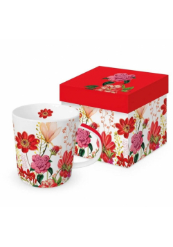 Kubek porcelanowy Kwiaty 350ml