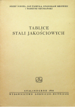 Tablice stali jakościowych