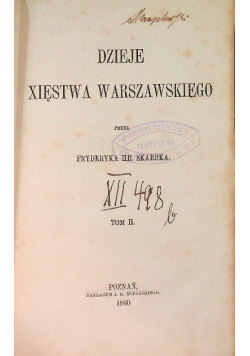 Dzieje Xięstwa Warszawskiego Tom II, 1860 r.