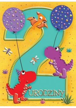 Karnet B6 Dinozaury 2 Urodziny