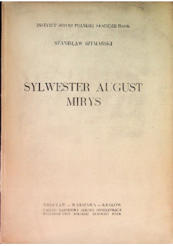 Sylwester August Mirys