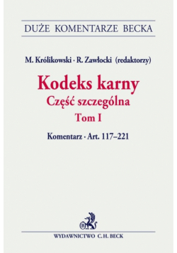 Kodeks karny Część szczególna t.1
