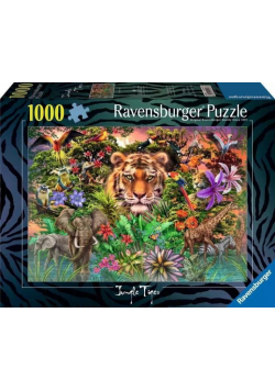 Puzzle 1000 Tygrys w ogrodzie