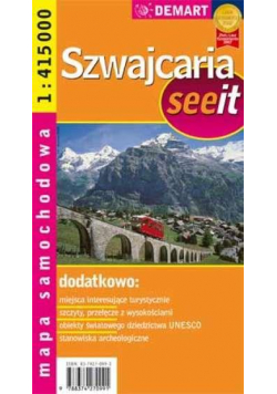 Mapa samochodowa - Szwajcaria  DEMART
