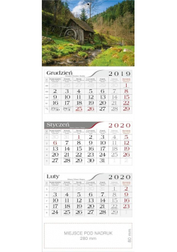 Kalendarz 2020 Trójdzielny Młyn CRUX