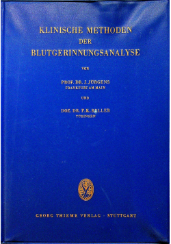 Klinische Methoden Der Blutgerinnungsanalyse