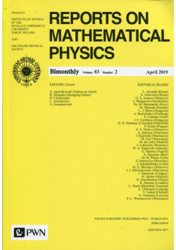 Reports on Mathematical Physics 83/2 Polska