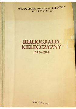 Bibliografia Kielecczyzny 1945 do  1964
