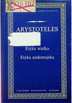 Arystoteles Etyka wielka Etyka eudemejska