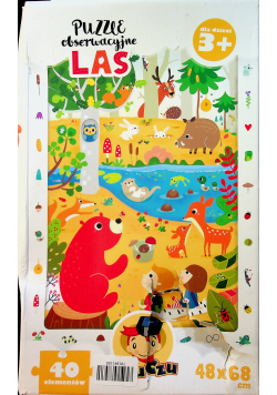 Puzzle obserwacyjne Las 40 elementów