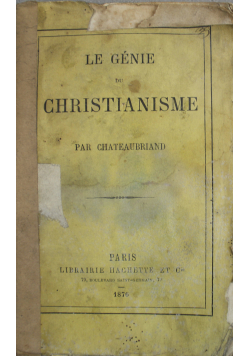 Le Genie du Christianisme 1876 r.