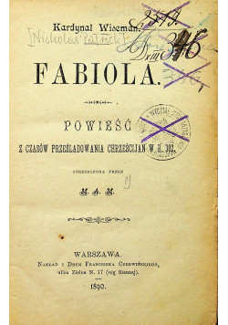Fabiola 1890 r.