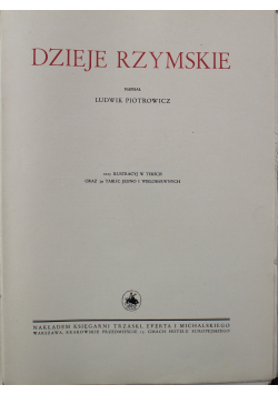 Wielka Historja Powszechna Dziej Rzymskie 1934 r.